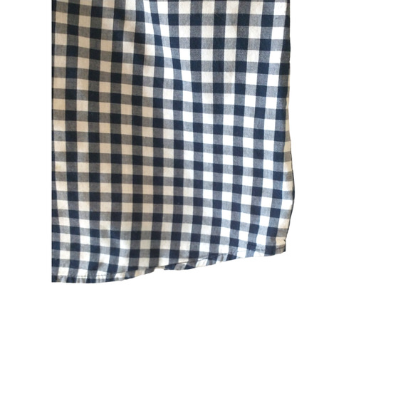 Merona Women’s Black White Button-Up Shirt XL Checkered Gorpcore Andro - Picture 3 of 8